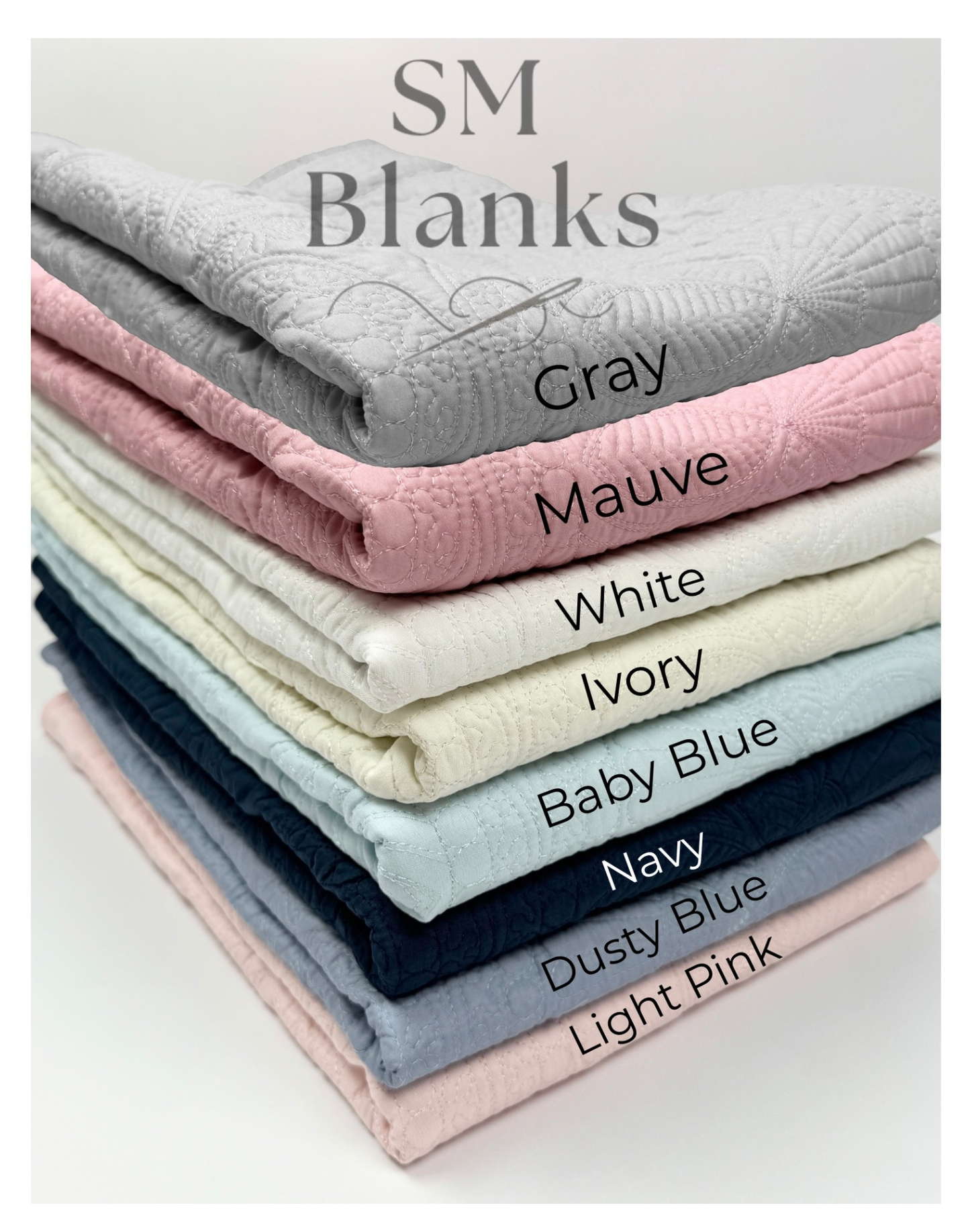 Light Pink Baby Heirloom Quilt