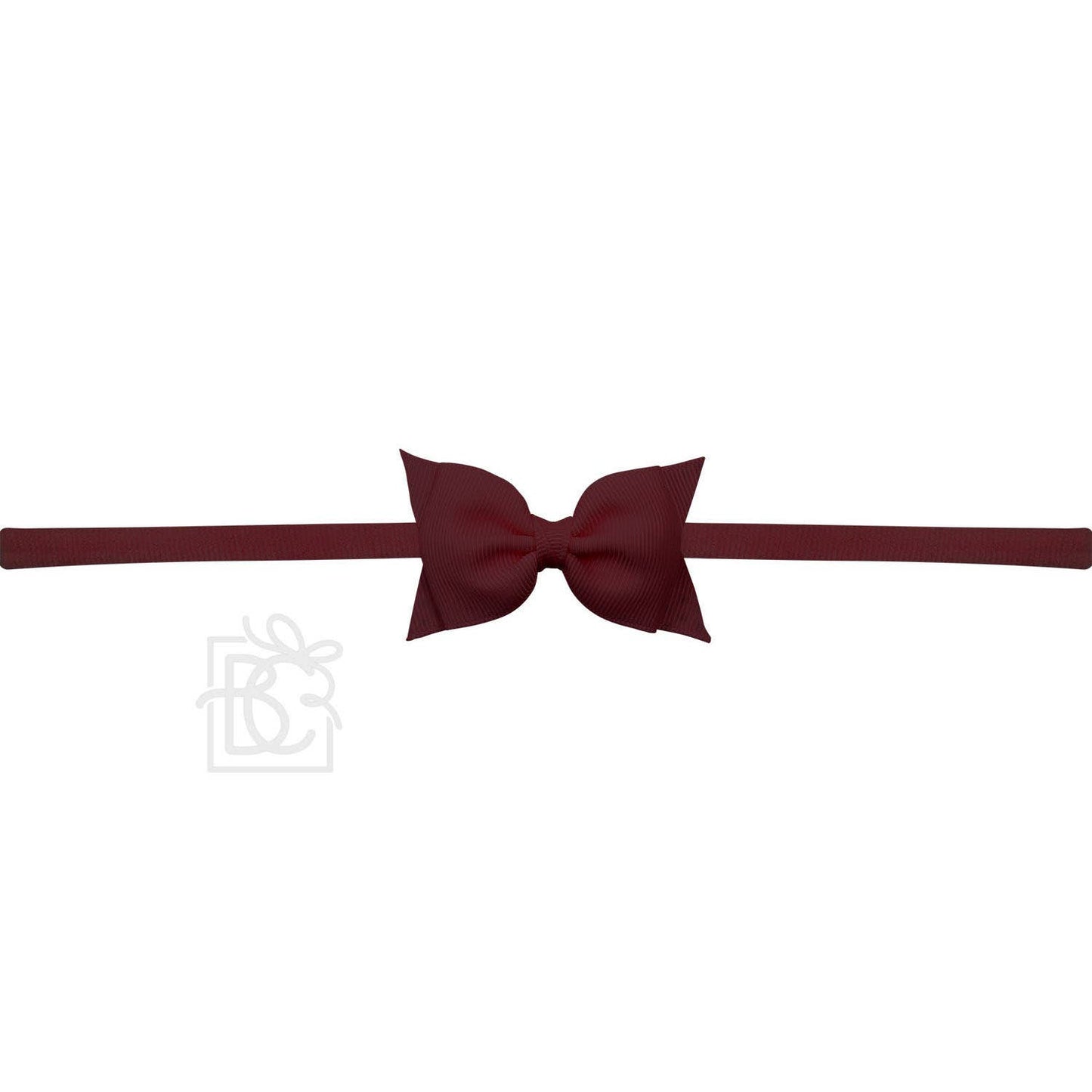 1/4" PANTYHOSE HEADBAND W/ 2.5" FLAT SOPHIA BOW