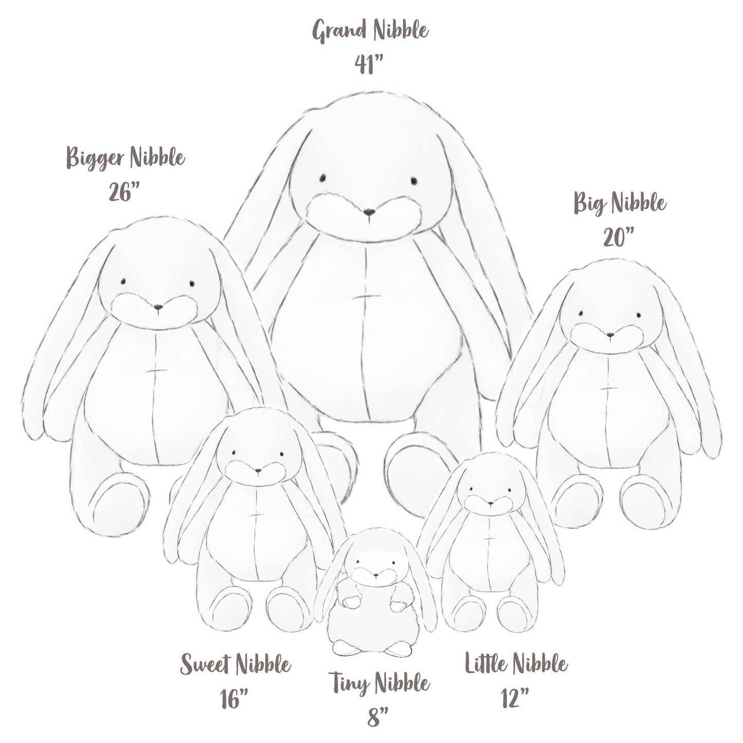 Big 20" Nibble Bunny – Cream