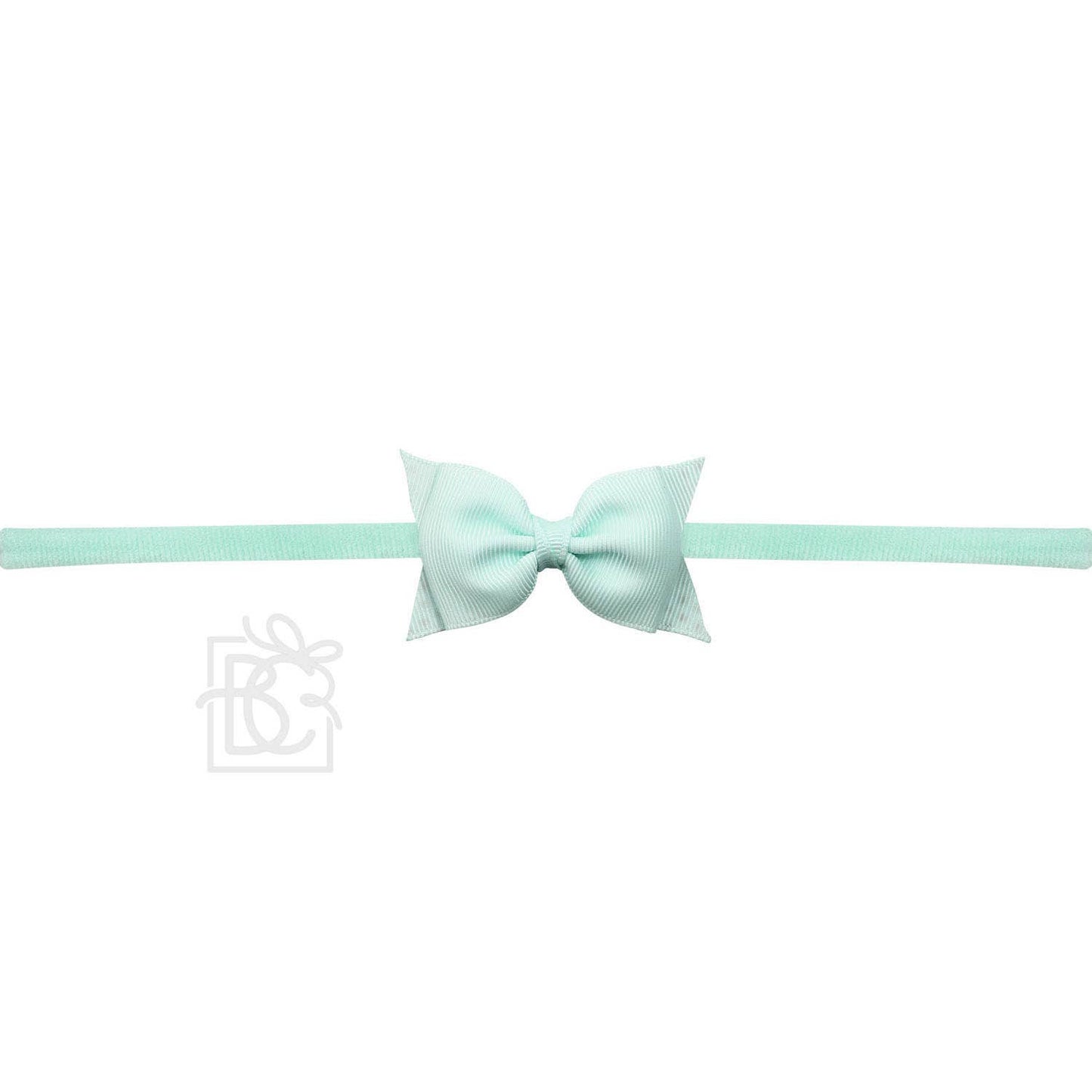 1/4" PANTYHOSE HEADBAND W/ 2.5" FLAT SOPHIA BOW
