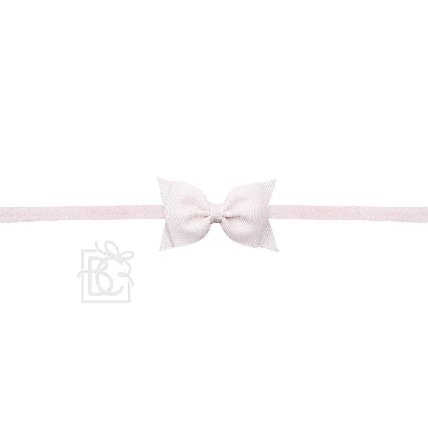 1/4" PANTYHOSE HEADBAND W/ 2.5" FLAT SOPHIA BOW